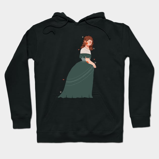 Victorian high society illustration Hoodie by Maysillustrates